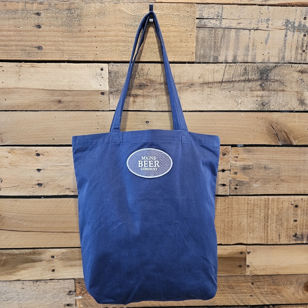 Maine Beer Company Organic Cotton Navy Tote Bag